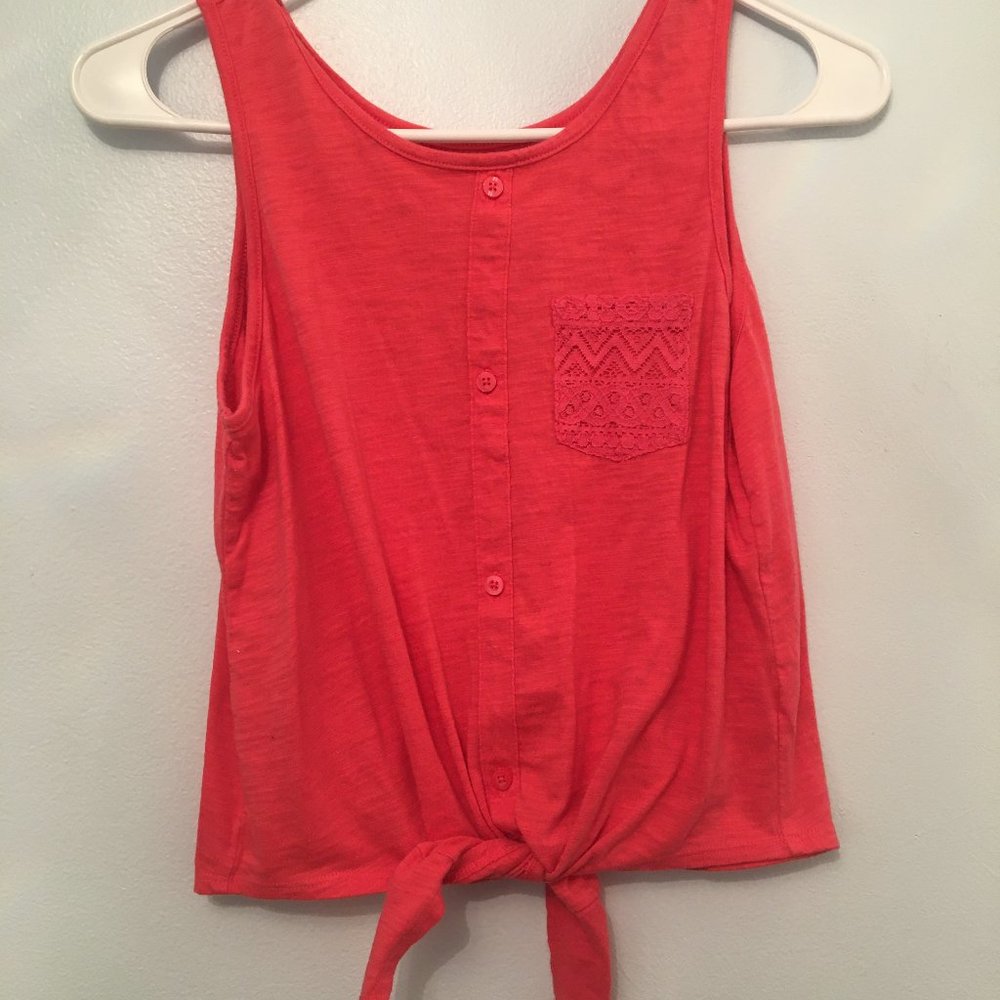 Coral Girls 14/16 Wonder Nation Tye Top